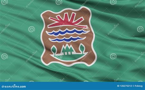 Western Abenaki Indian Flag Closeup View Stock Illustration ...