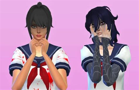 Related Image Sims 4 Anime Sims Yandere Simulator