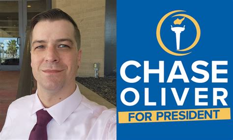Libertarian party's Chase Oliver rallies against Trump and Harris
