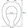 Foset Awc B Asiento Elongado Para Wc Cm Blanco Amazon Mx