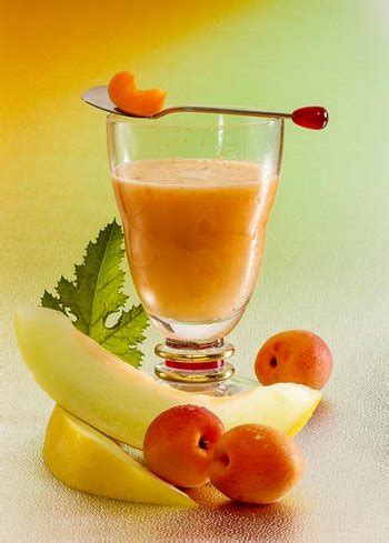 Aprikosen Melonen Smoothie Gesundes Diät Rezept zum Abnehmen