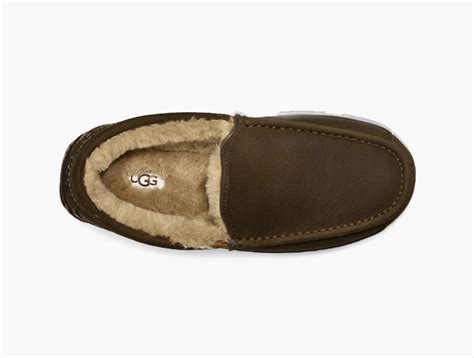 Ugg Mens Ascot Matte Leather Slipper