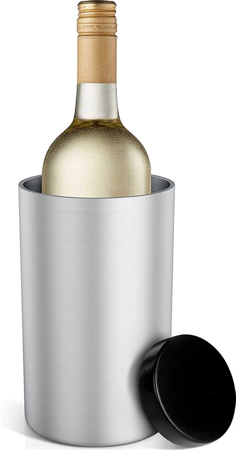 Wine Bottle Chiller Wine Chiller Bucket With Ice Pack For 750ml White Wine Bottle Or Champagne