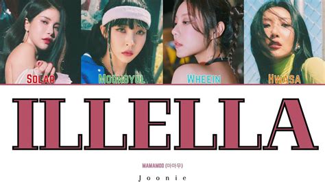 Mamamoo Illella Lyrics Color Coded Lyrics Han Rom Eng