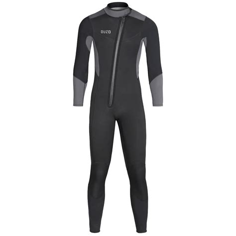 Men’s Wetsuit 5/3mm Neoprene Front Zip Full Wetsuit Diving Suit one ...