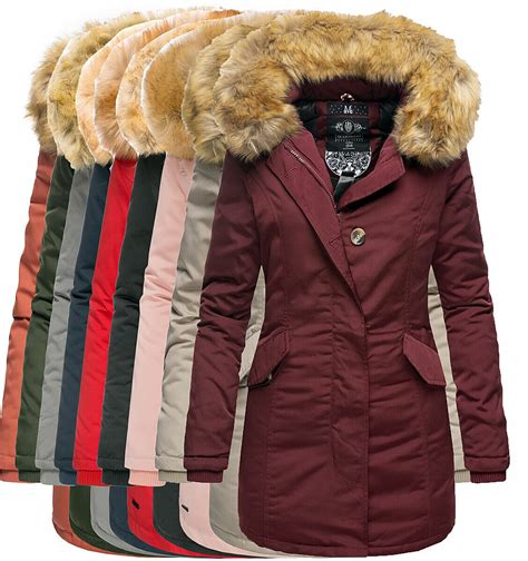 Marikoo Karmaa Damen Winter Jacke Fvsi Steppjacke Parka Mantel Warm