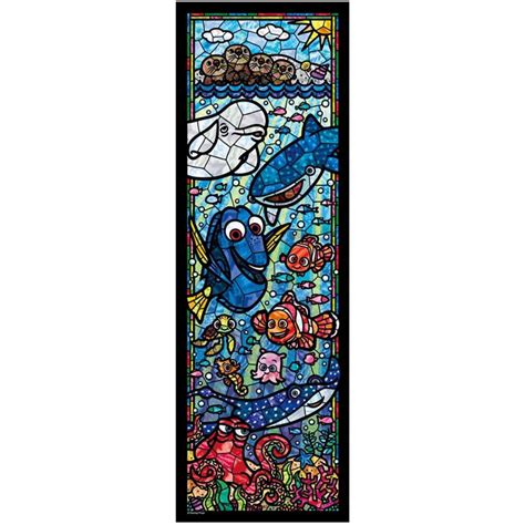 Tenyo Disney Finding Dory 456 Piece Stained Glass Jigsaw Puzzle Dsg