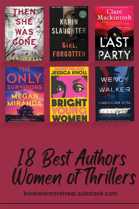 18 Best Thriller Authors of This Decade (Women!) in 2024 | Thriller ...