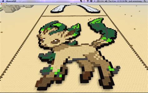 Minecraft Leafeon Pixel Art by thebronytrainer on DeviantArt