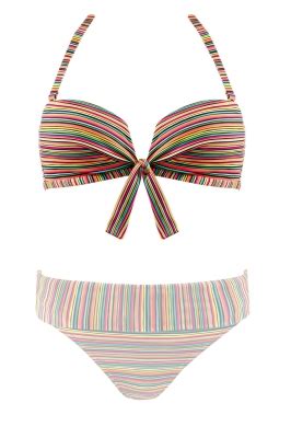 Biustonosz Od Bikini Typu Bardotka W Kolorowe Paski FG Sklep Feba