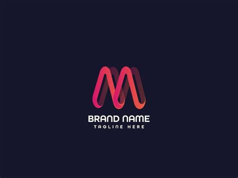 Premium Vector M Modern Letter Logo