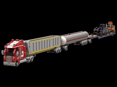 LEGO MOC Freightliner Argosy Road Train By JPCreations Rebrickable