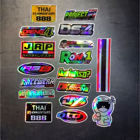 Hologram Thai Sticker Motorcycle Laptop Phone Decals Jrp Thai Plate