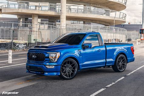 Red + Blue Ford F150 - Forgestar X12 - Satin Anthracite | Forgestar