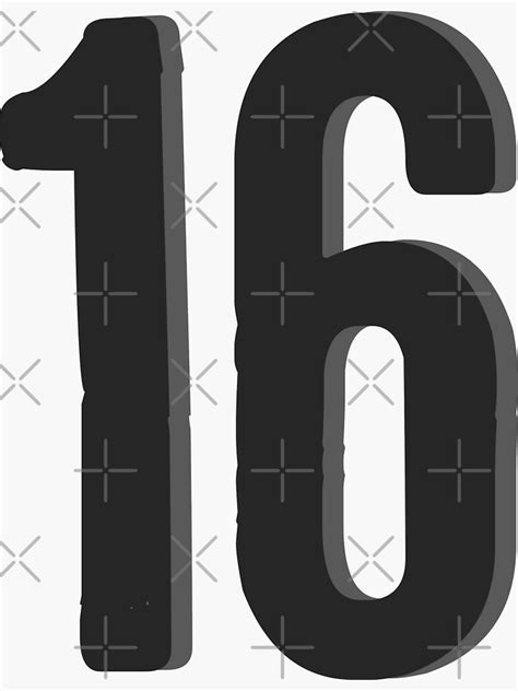 Number Sticker For Sale By Rayner Redbubble