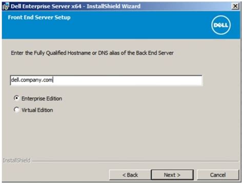 How To Install The Dell Data Security Server Dell Data Protection