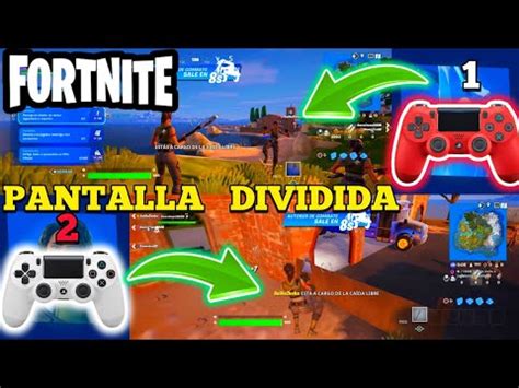 Como JUGAR PANTALLA DIVIDIDA En FORTNITE PLAYSTATION 4 Y 5 YouTube