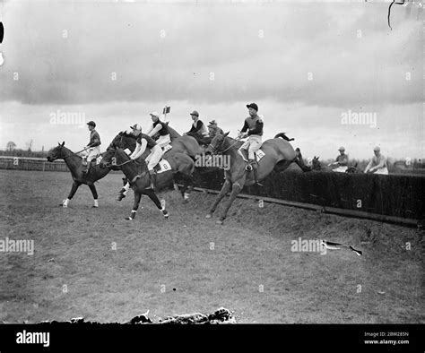 The Field Taking The First Fence Hi Res Stock Photography And Images