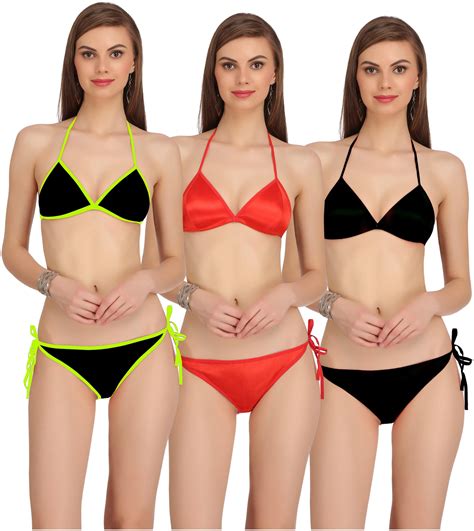 Buy FASHION COMFORTZ Solid Backless Bra 3 Lingerie Set Online At Low Prices In India