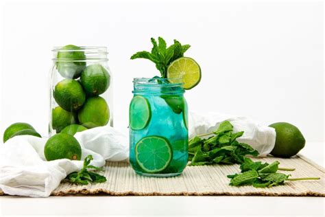 Blue Mojito Mason Jar Recipe