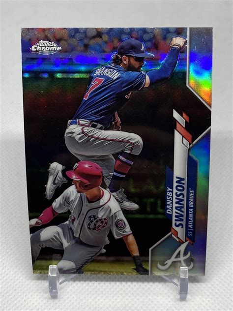 Dansby Swanson Topps Chrome Refractor Braves Ebay