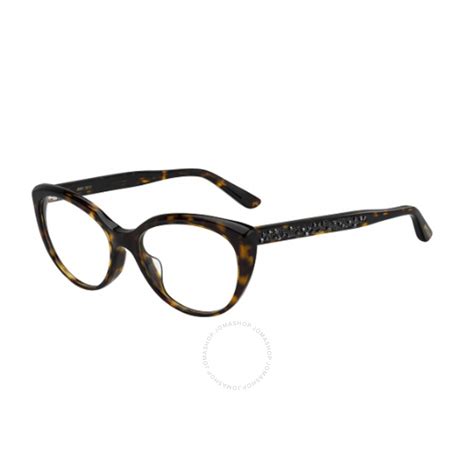 Jimmy Choo Ladies Tortoise Oval Eyeglass Frames Jc233 F00860054 716736118710 Eyeglasses Jomashop