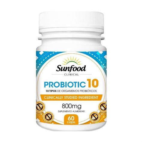 Encontre Probiotic Sunfood Caps Mg Na Floraflix Produtos