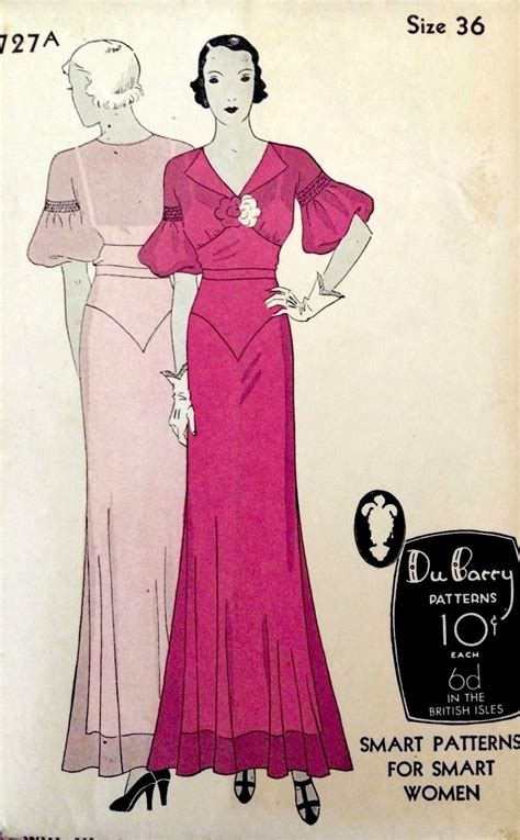 1940s Vintage Sewing Pattern B38 DRESS R872 The Vintage Pattern Shop