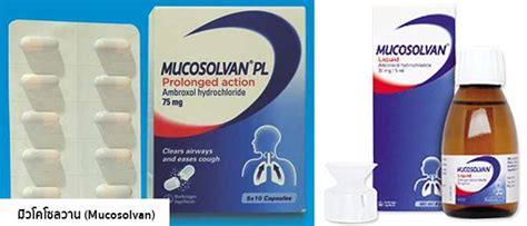 แอมบรอกซอล Ambroxol สรรพคุณ วิธีใช้ ผลข้างเคียง ฯลฯ