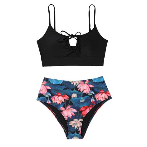 Taiaojing Womens Bikini Sets High Waisted Two Piece Swimsuits Sexy