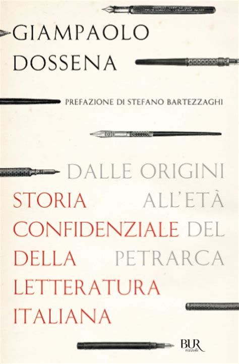 Amazon Storia Confidenziale Della Letteratura Italiana Vol 1