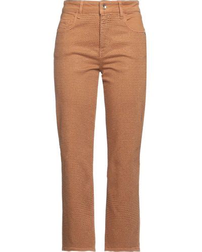 Brown Patrizia Pepe Pants Slacks And Chinos For Women Lyst