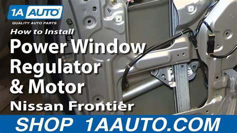 How To Install Fix Rear Power Window Regulator And Motor Nissan