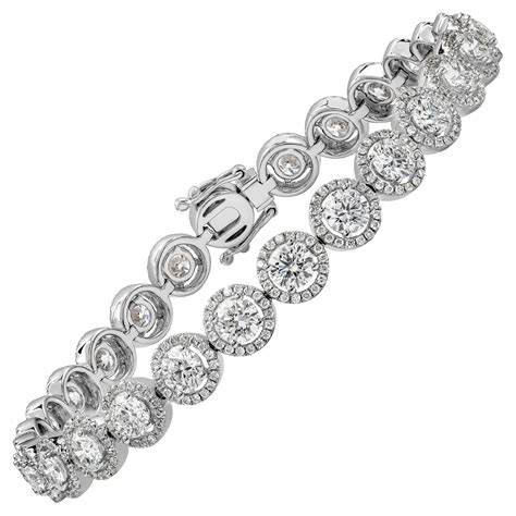 Roman Malakov 22 58 Carat Round Diamond Tennis Bracelet For Sale At