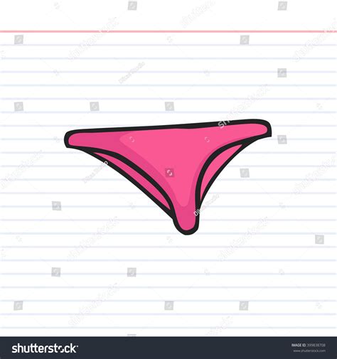 Bikini Doodle Icon Paper Background Stock Vector Royalty Free Shutterstock