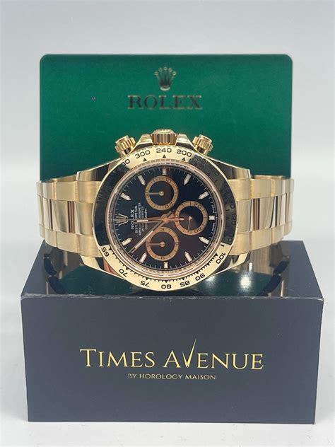 Brand New 2024 Feb Rolex Daytona Yellow Gold 126508 “Black” | Times ...