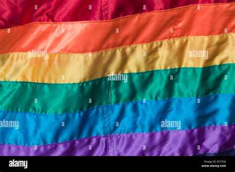 Regenbogenflagge Symbol Der Gay Pride Und Peace Festivals Stockfotografie Alamy