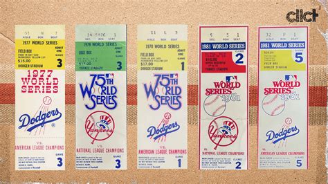 Yankees Dodgers The Two Worst Teams For World Series Ticket Collectors Cllct