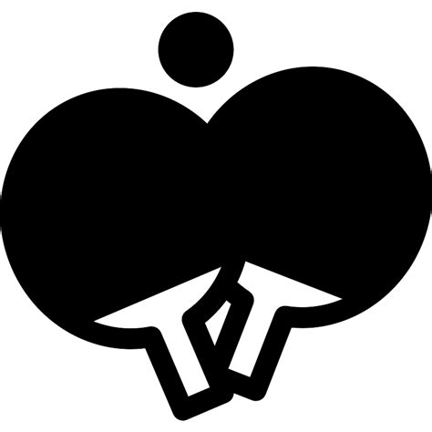 Two Ping Pong Rackets Vector Svg Icon Svg Repo