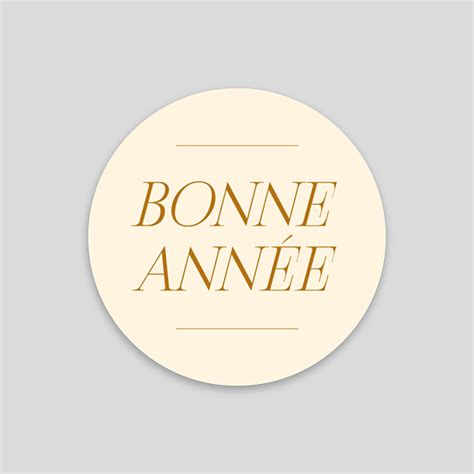 Stickers Voeux Personnalisable Bonne Année Popcarte