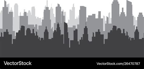 City skyline silhouette Royalty Free Vector Image