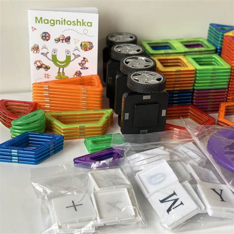 Магнитный конструктор Magnitoshka 220 деталей с колесом обозрения ...