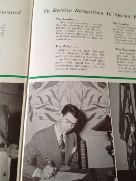 bunchojunk: Mister Rogers' High School Yearbook