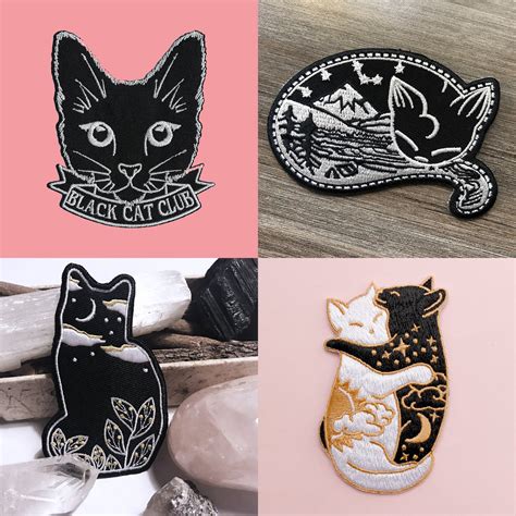 25 Embroidered Cat Patches To Adorn All Your Things • hauspanther