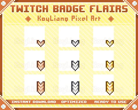 Pixel Badge Flair For Twitch With Military Ranks And Insignia Etsy