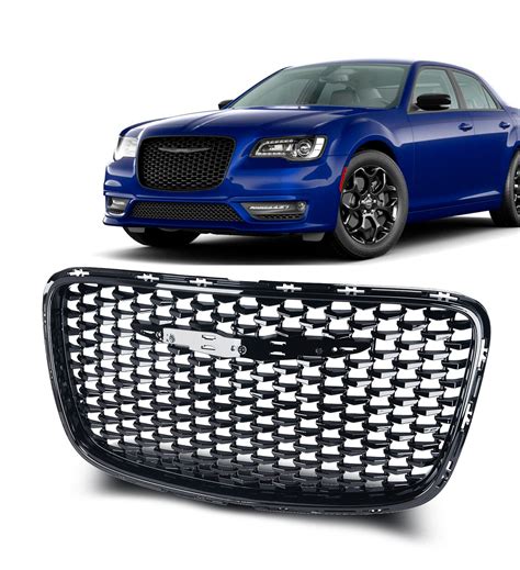 For 2015 2023 Black Chrysler 300 Front Bumper Upper Grille 5sw18dx8ae Ch1200393 Ebay