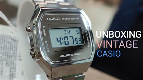 UNBOXING CASIO VINTAGE A168WEM 7EF YouTube