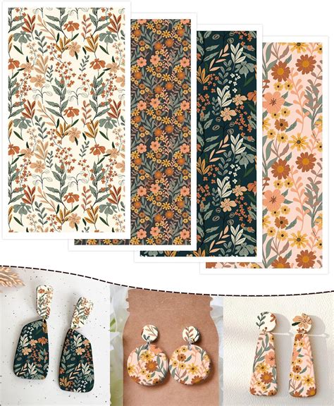 Amazon Puocaon Transfer Paper For Polymer Clay Design Pcs