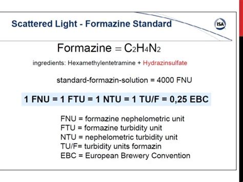 Turbidity Fnu Conversion Chart