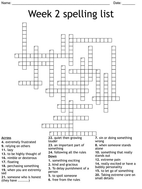 The Giver Chapters 6 8 Vocabulary Crossword WordMint